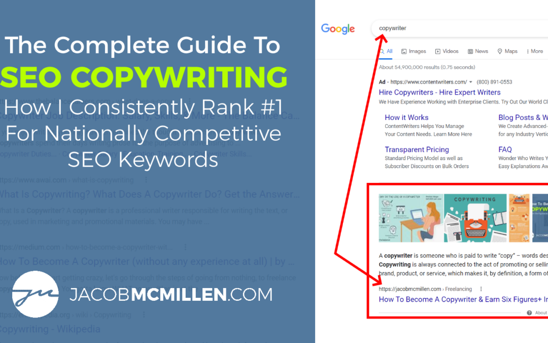 SEO Copywriting Guide: How I Consistently Rank #1 For Nationally Competitive Keyphrases