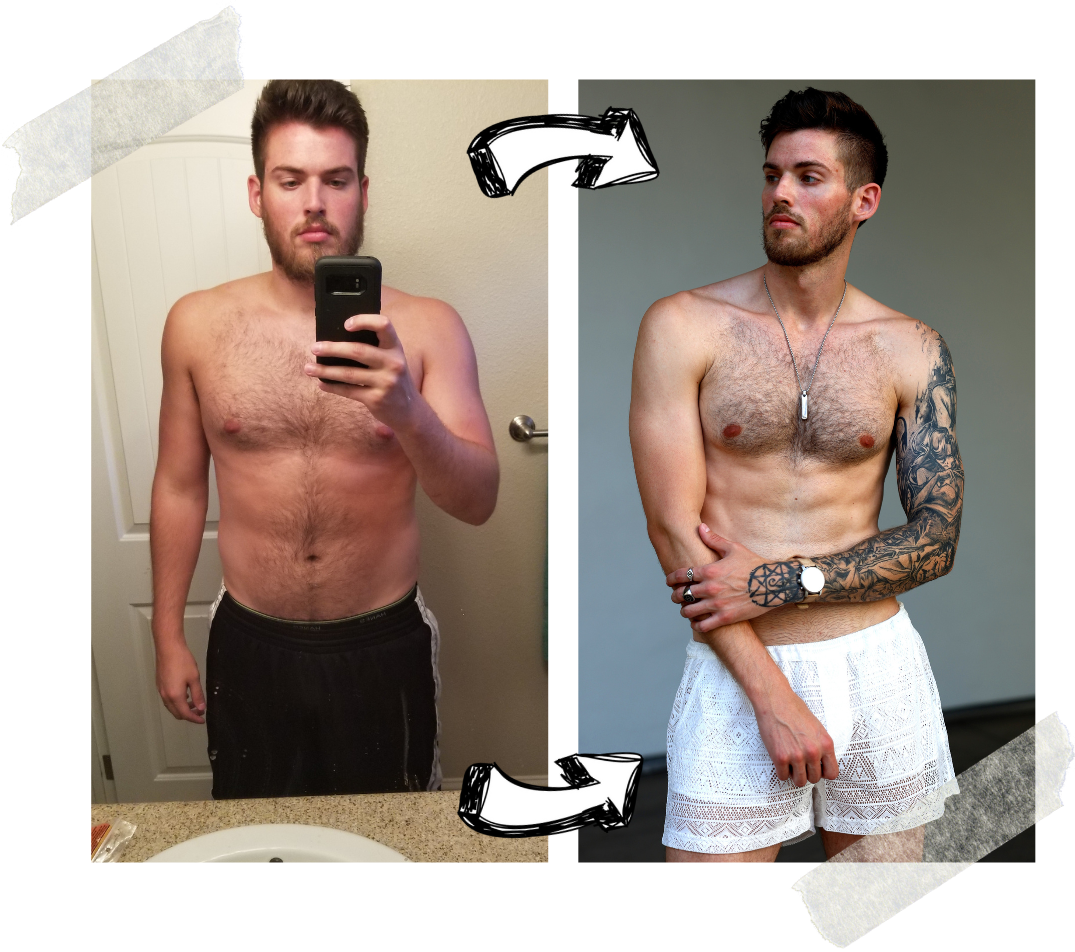 Before & After - White Background